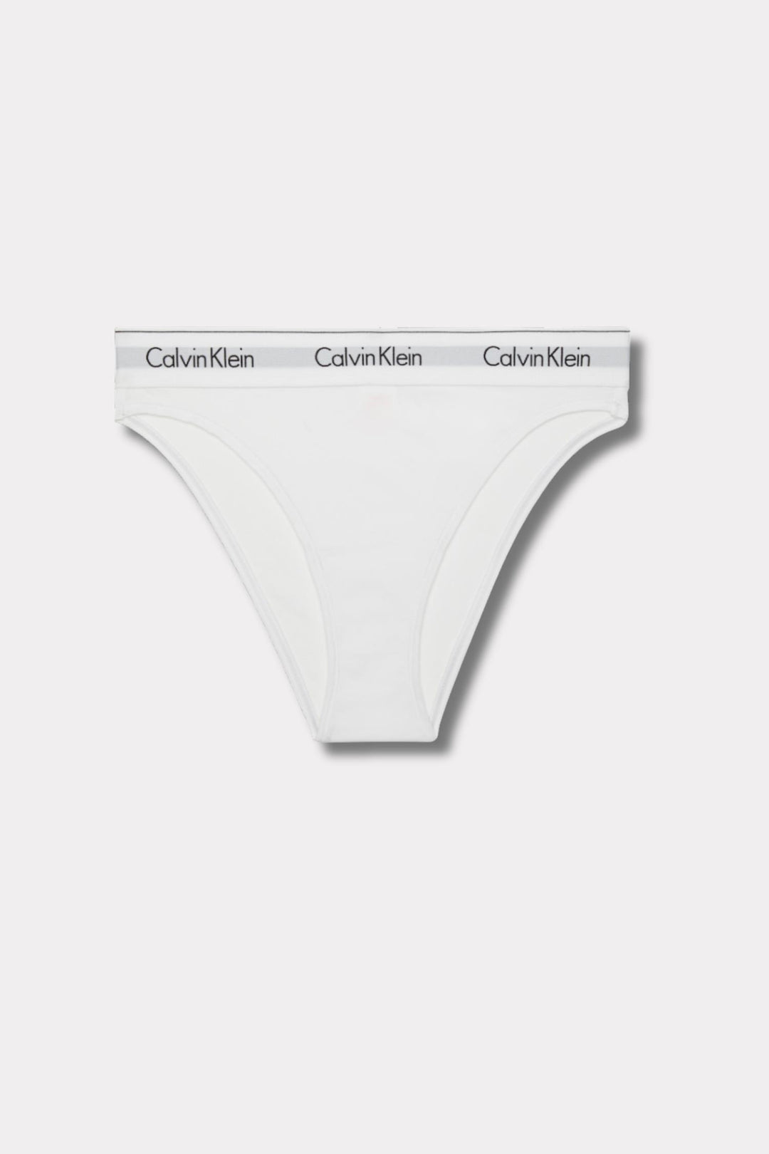 High Leg Tanga- White