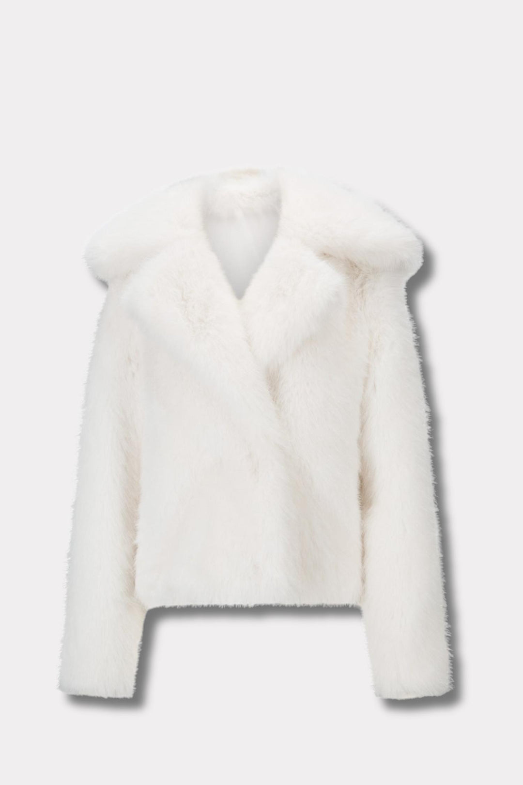 Sofia Fake Fur Jacket- White