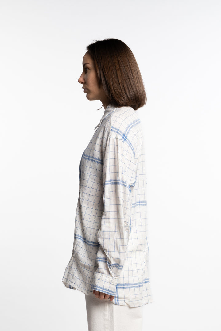 Bibi Check Shirt- Blue Mix