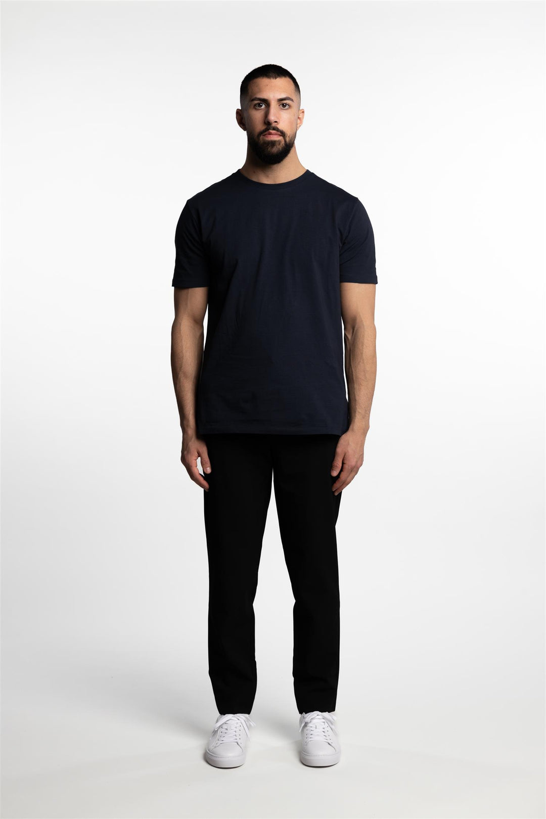 Cotton/Stretch T-Shirt Navy