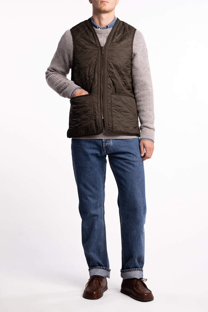 Polarquilt Waistcoat/Zip-In Liner Olive