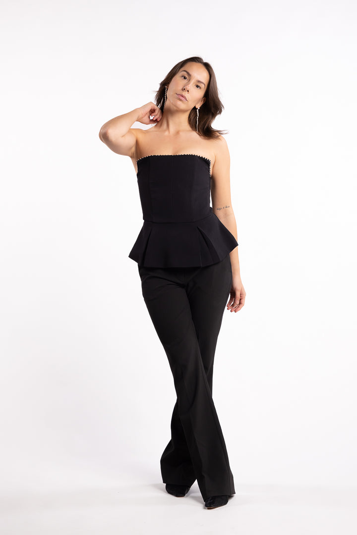 Daxi Strapless Top - Black