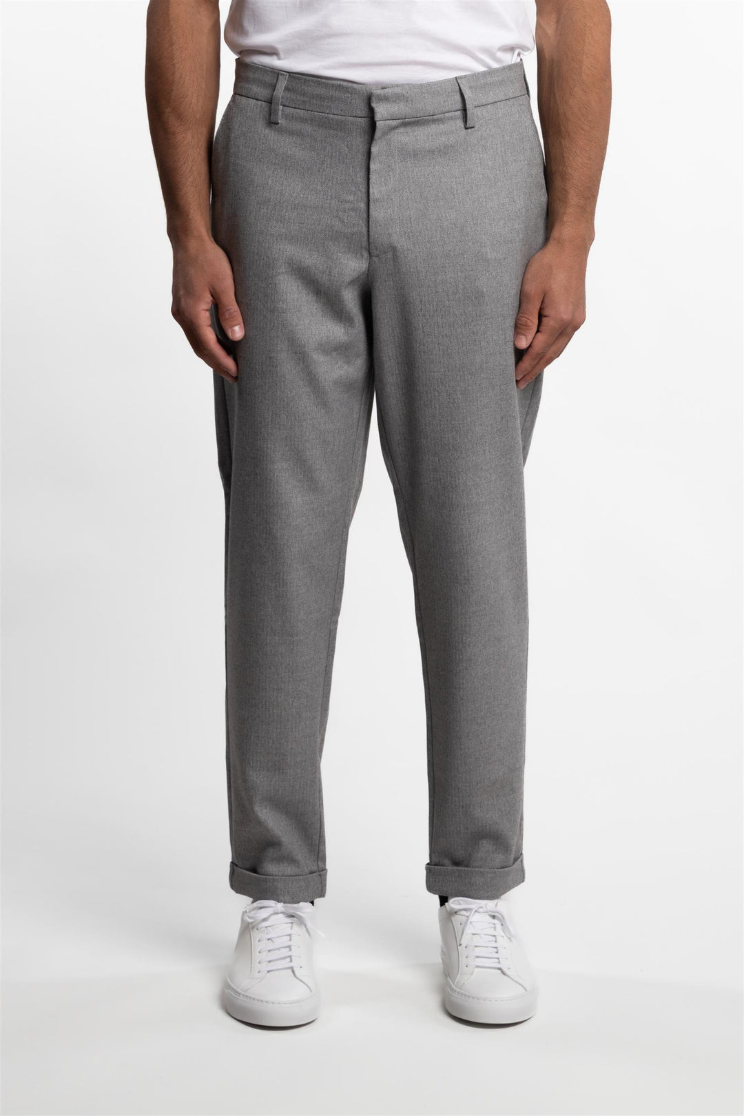 Albert Trouser Grey Herringbone
