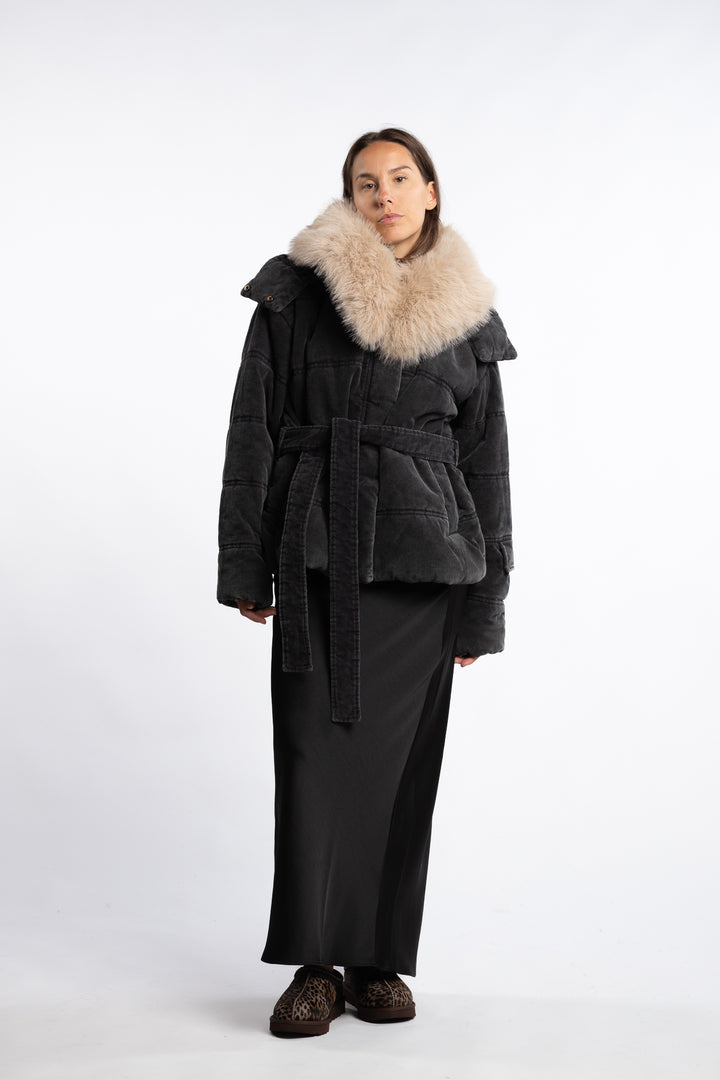 Steilia Corduroy Jacket - Black