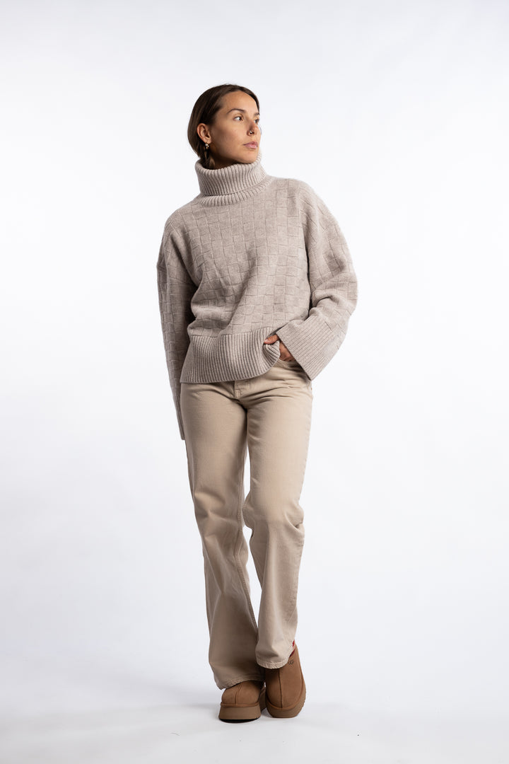 Karine Merino Sweater- Beige