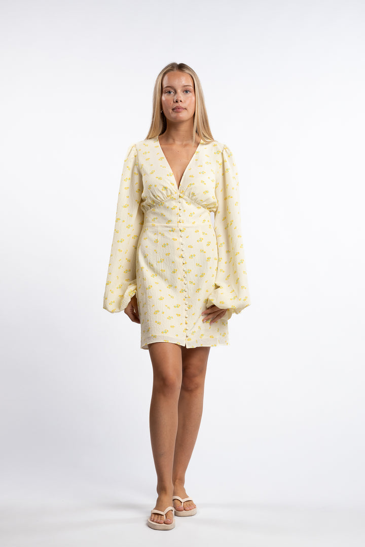 Florence dress- Pastel Yellow