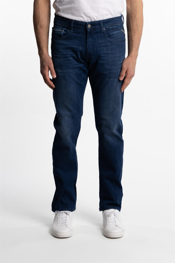 Grover Straight Fit Jeans Power Stretch Blue
