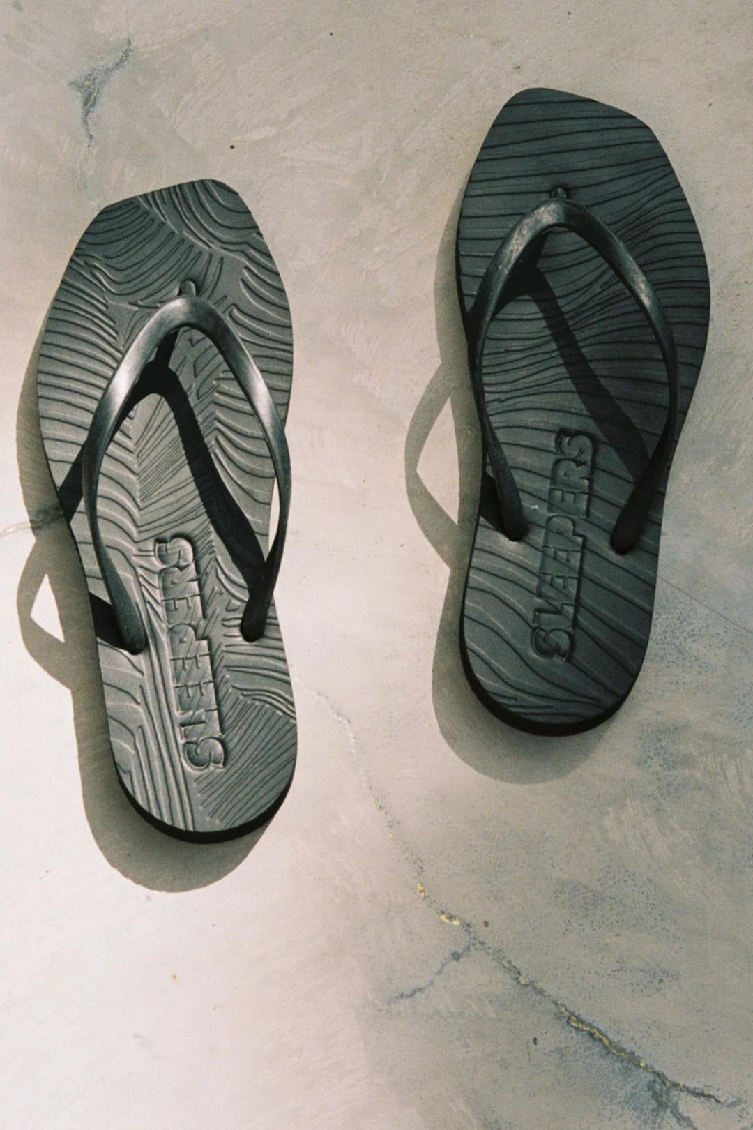 Tapered Black Flip Flop