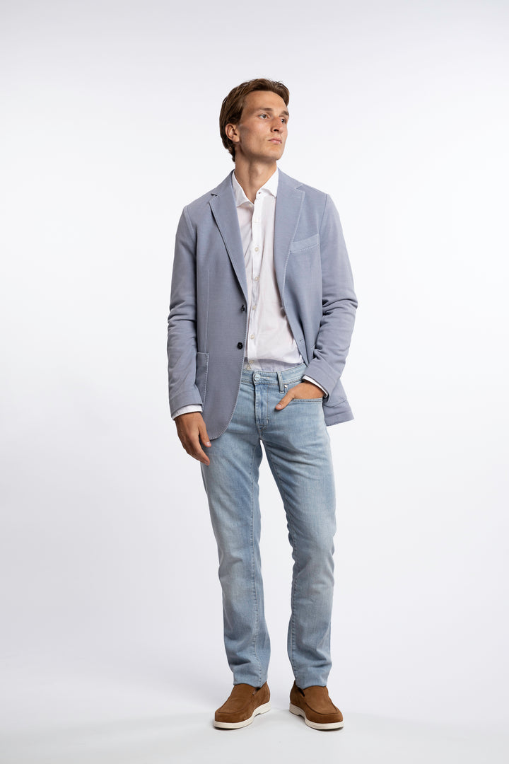 Oxford Blazer Cotton Dark Sky