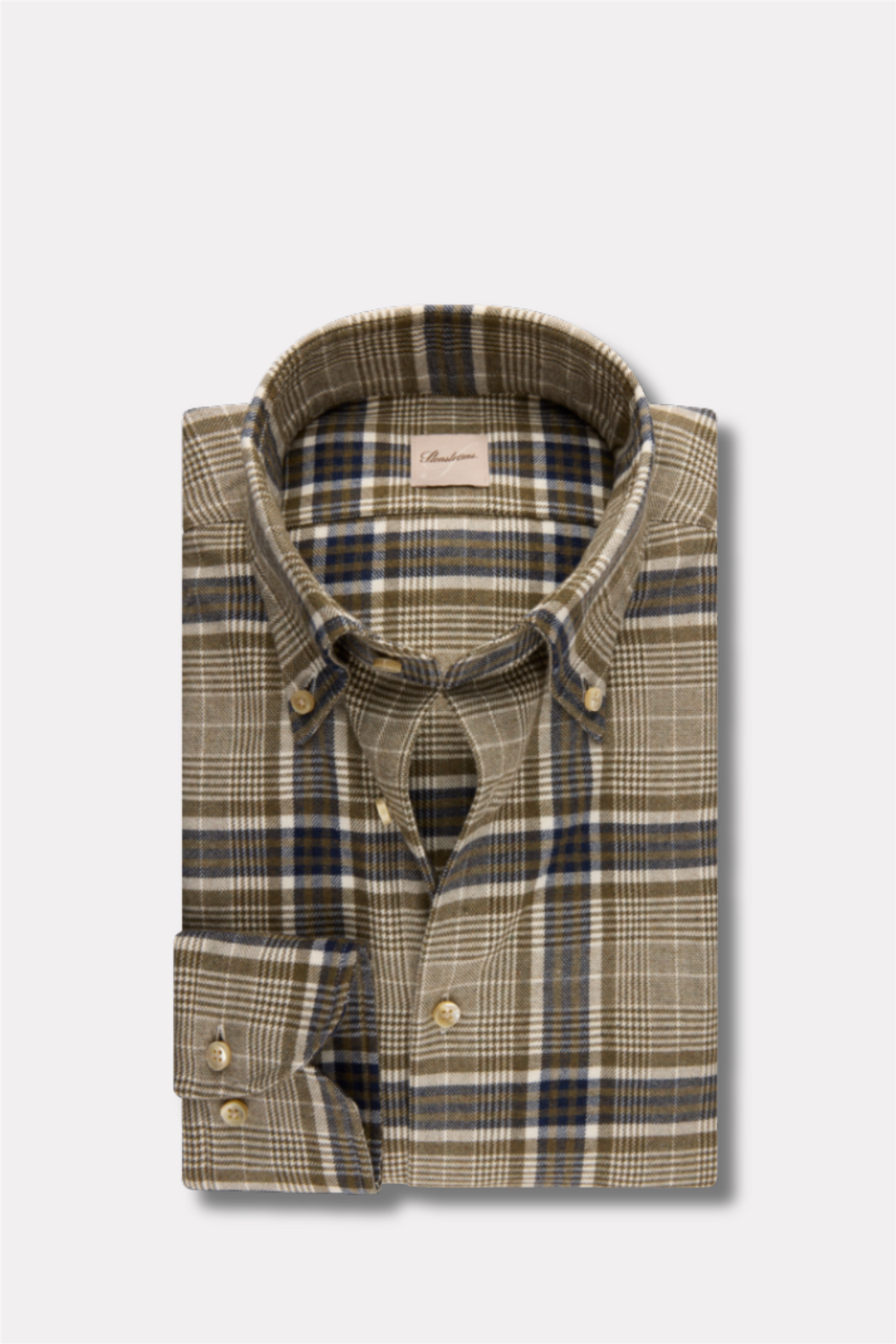 Slimline Casual Green Check Flannel