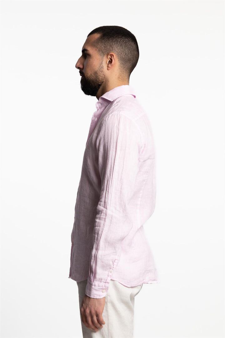 Amalfi Linen Shirt Pink