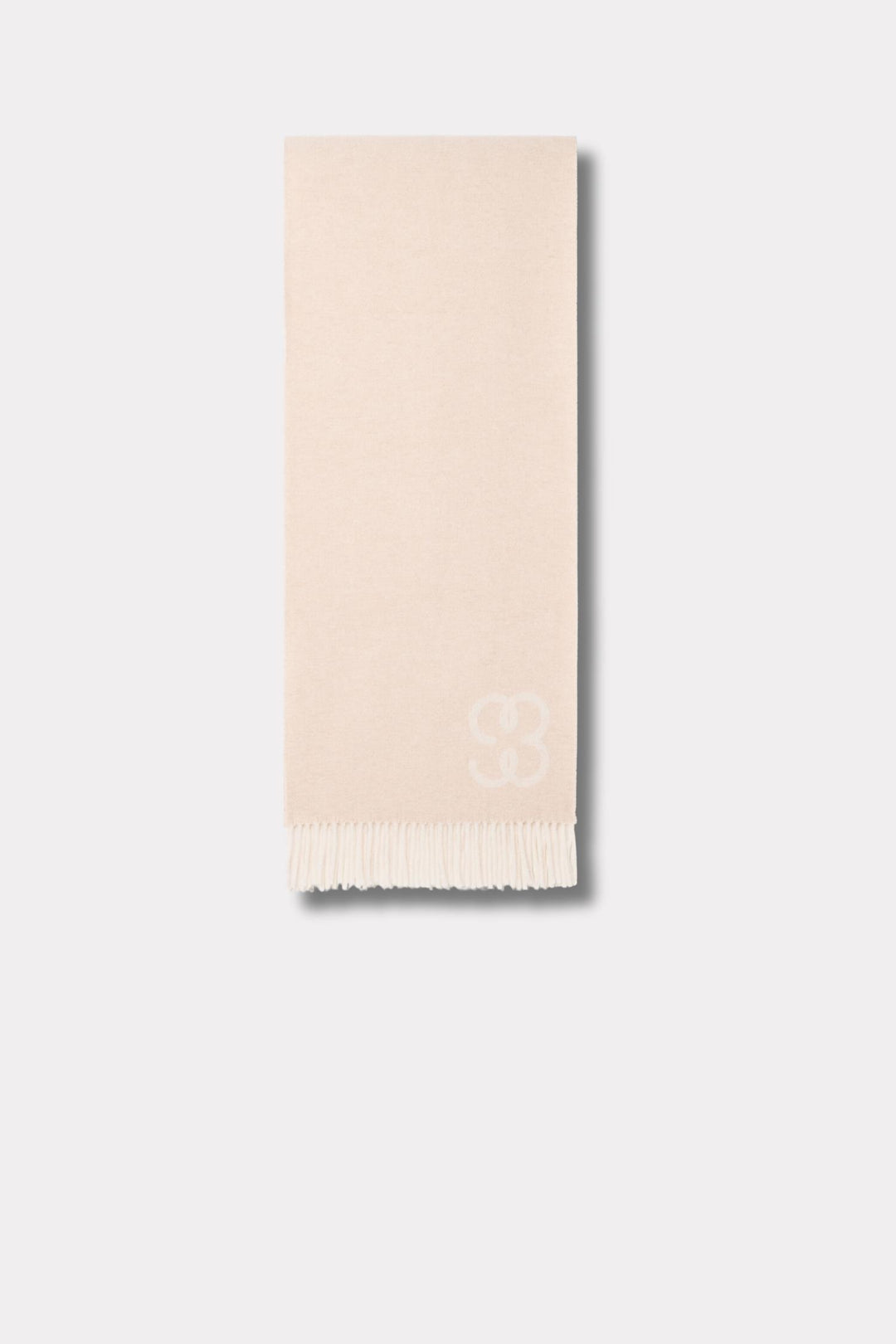 Monogram Scarf- Light Beige