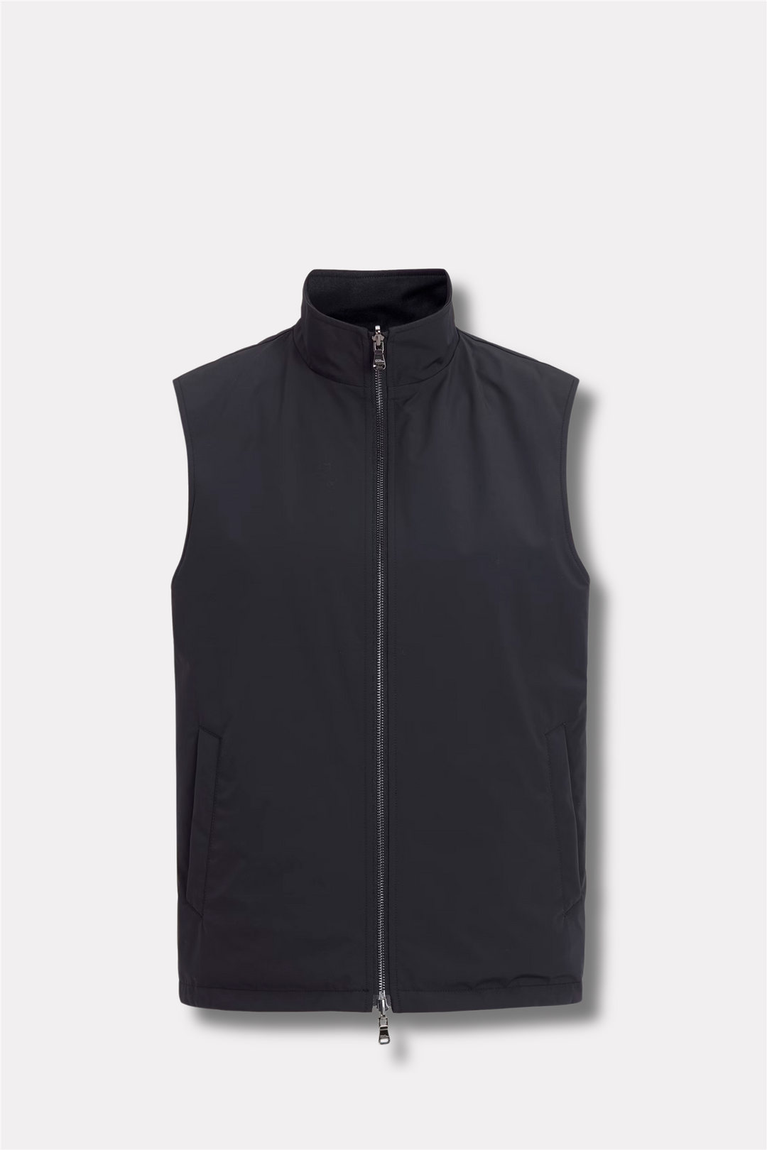 Reversible Padded Flannel Vest Navy