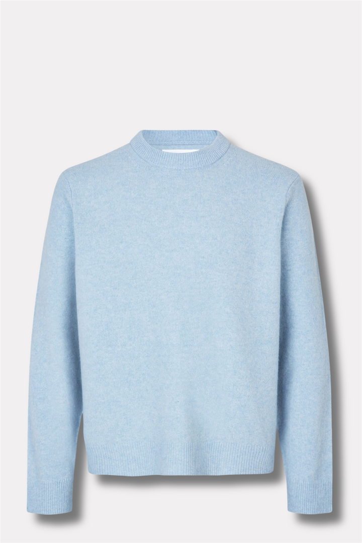 Isak Knit Sweater Subdued Blue