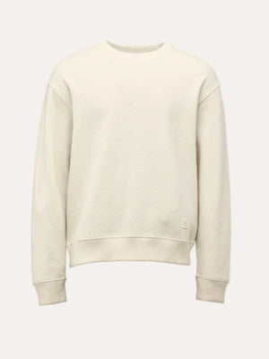 Boiled Wool Crew Off White