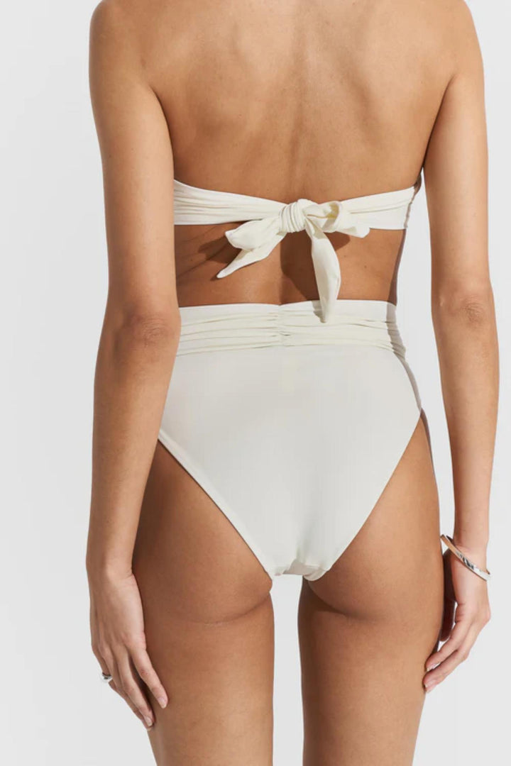 Bay Bikini Bottom- Creme White