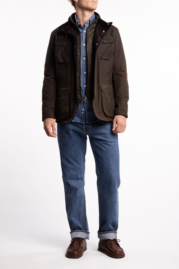 Ogston Wax Jacket Olive