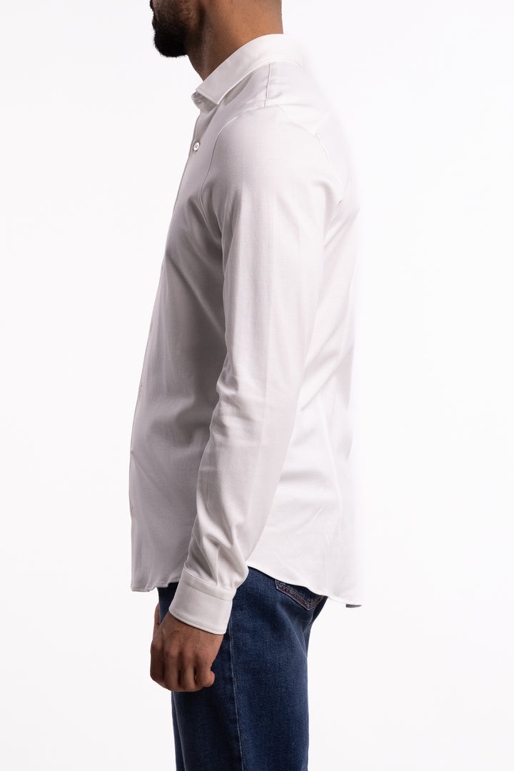 Cotton Stretch Shirt White