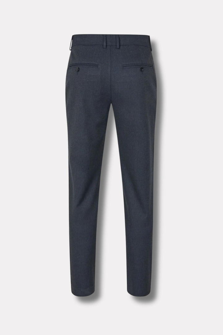 AlvinPL 90 Herringbone Trousers Midnight