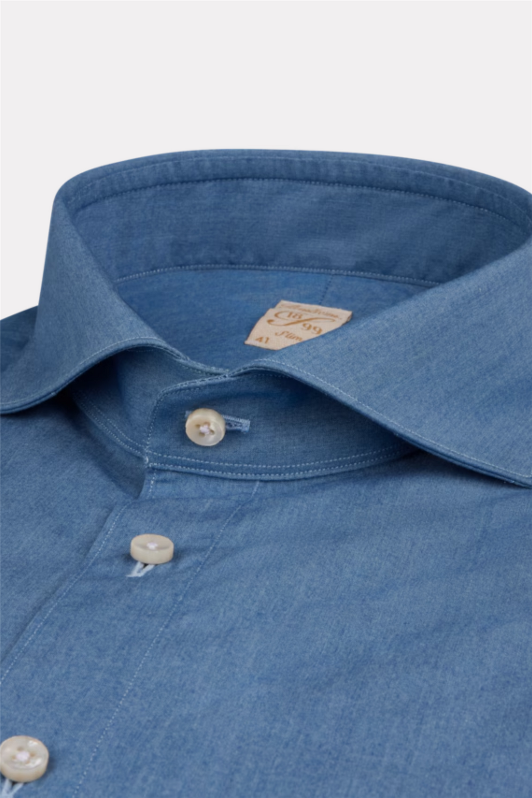1899 Slim Dark Blue Denim Shirt