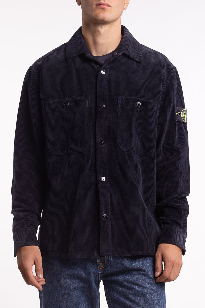 1200012 Organic Cotton Corduroy Overshirt Navy