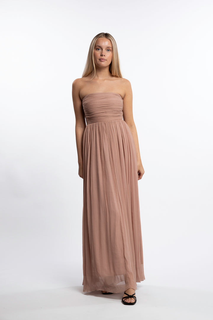 Amalfi Dress- Warm Taupe