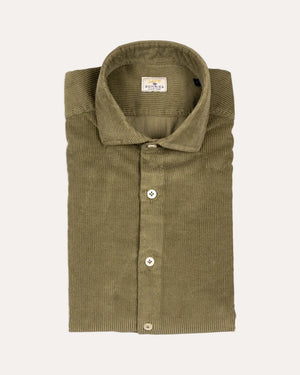 Corduroy Western Shirt Olive