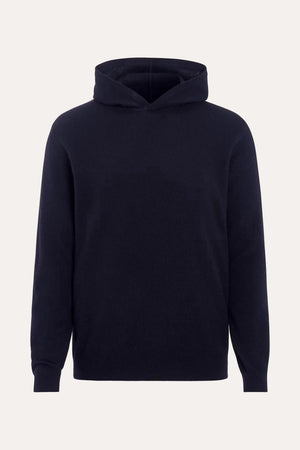 Pascal Wool/Cashmere Hoodie Navy