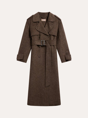 Yua Coat Dark Brown