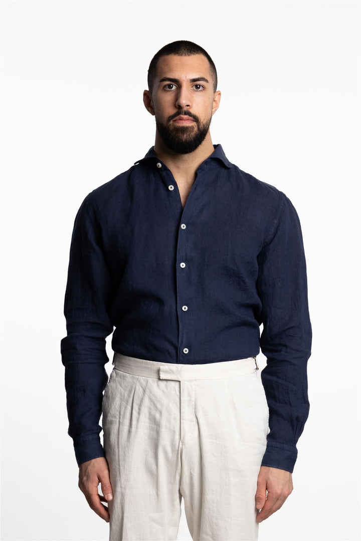 Amalfi Linen Shirt Blue
