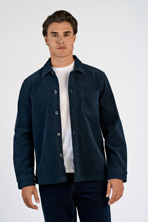 Superflex Corduroy Overshirt Navy