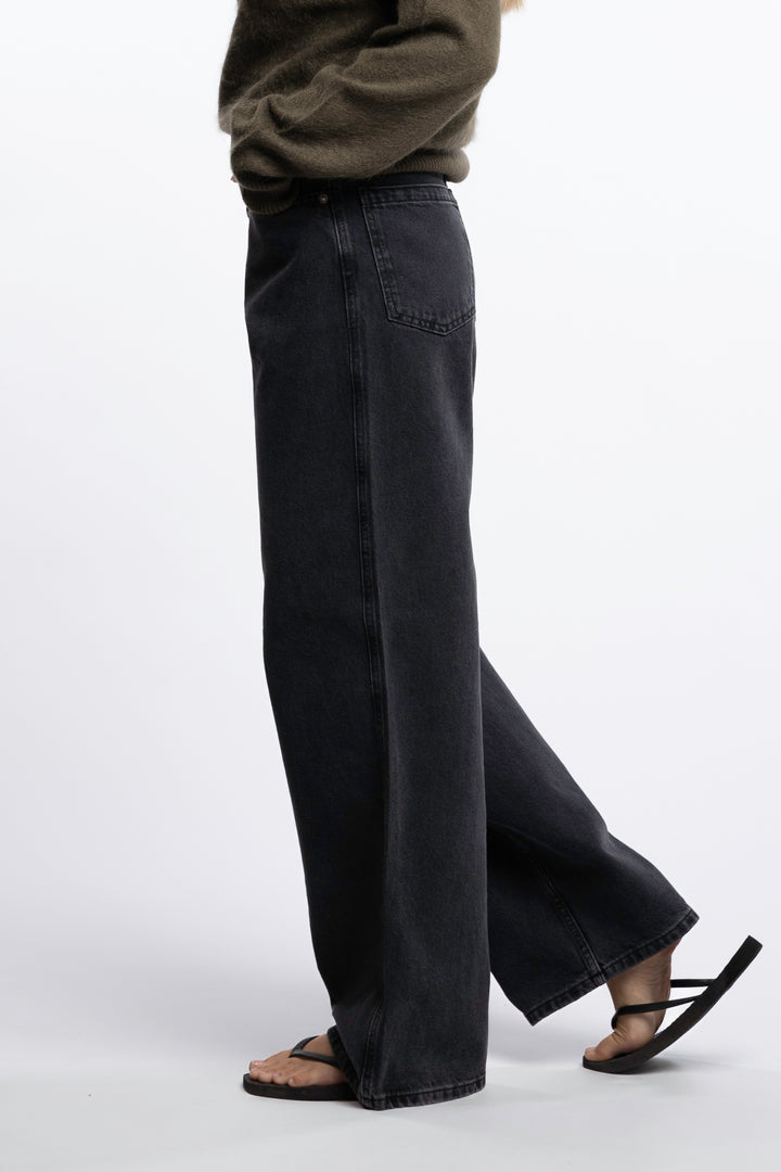 Loose Pant- Washed black