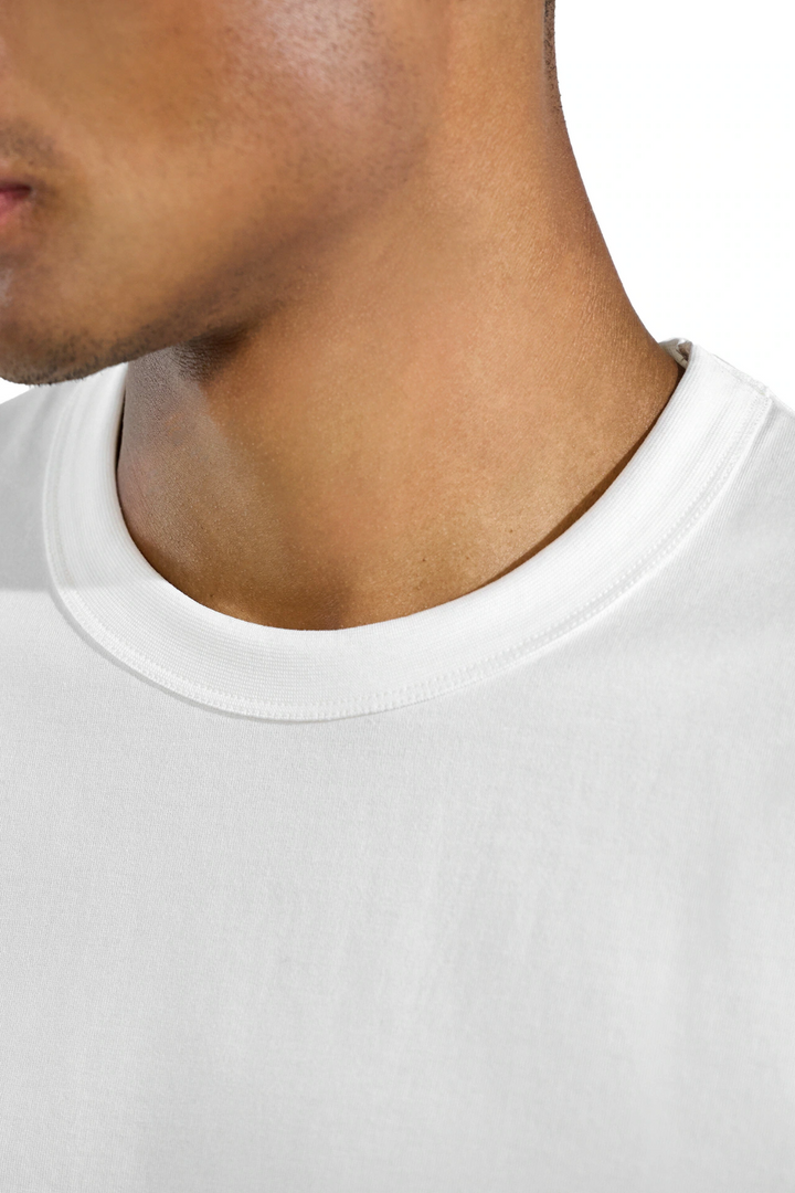 Pima Cotton Crew Neck T-Shirt White
