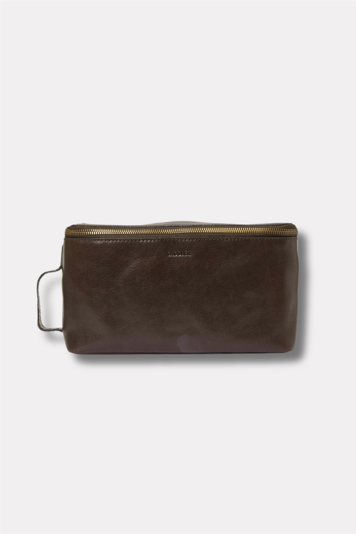 Barolo Toilet Bag Dark Brown