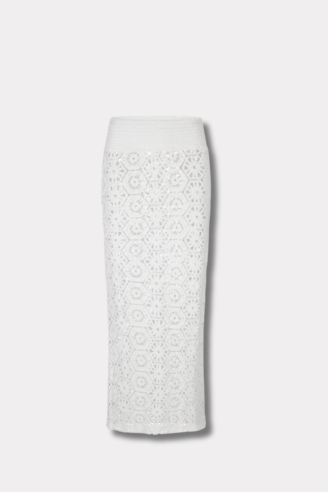 Louli Crochet Skirt- White