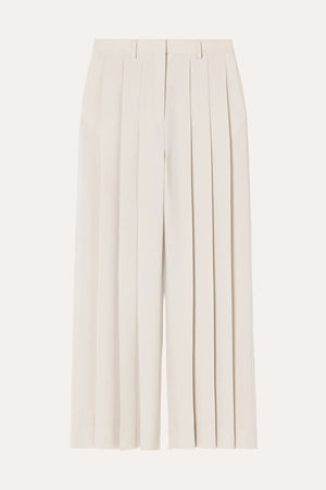 Fully Pleated Trousers Ivory