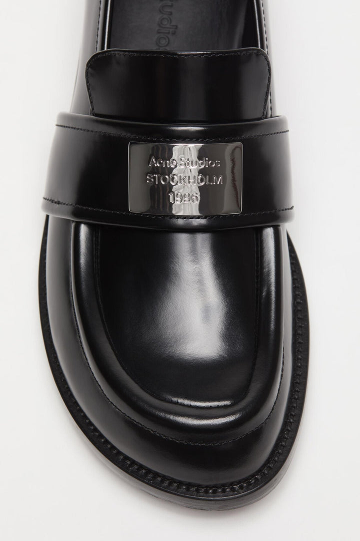 Leather Loafers- Black