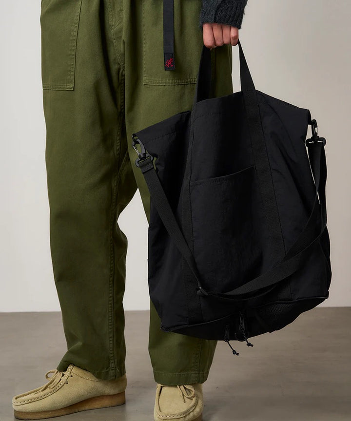 Nylon Packable Tote Black