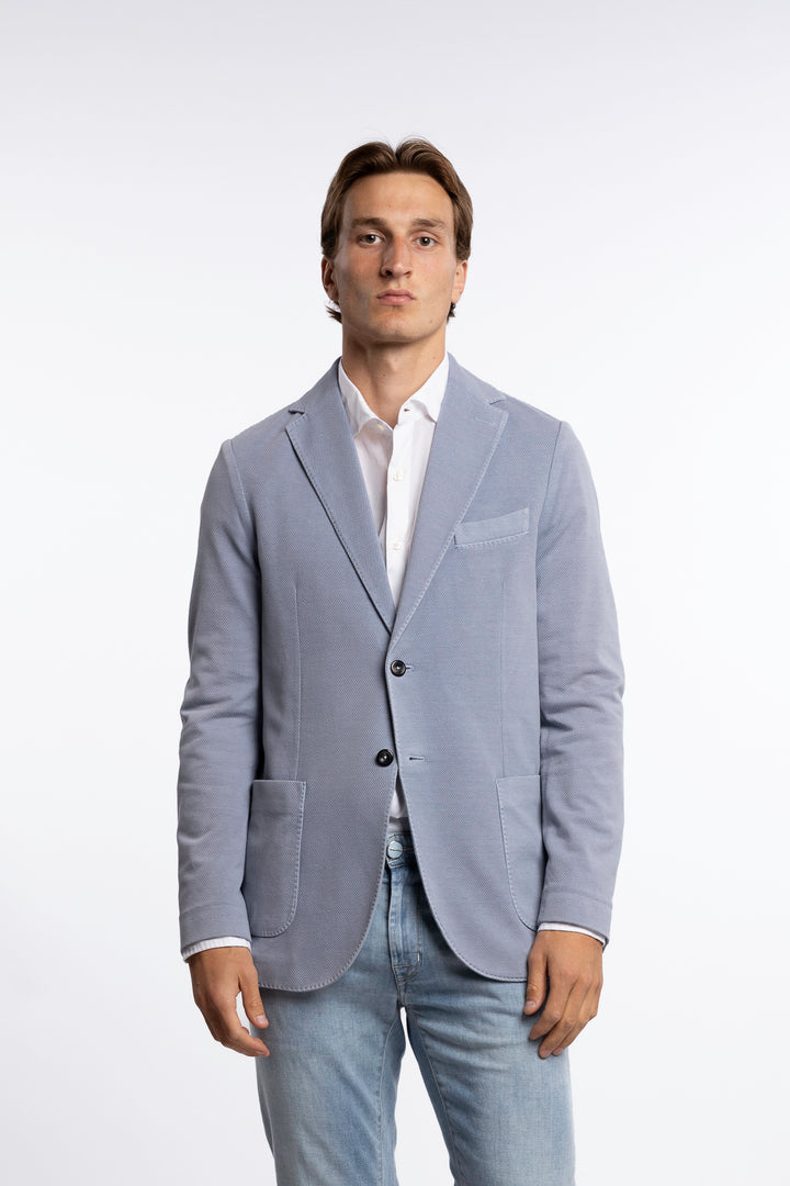 Oxford Blazer Cotton Dark Sky