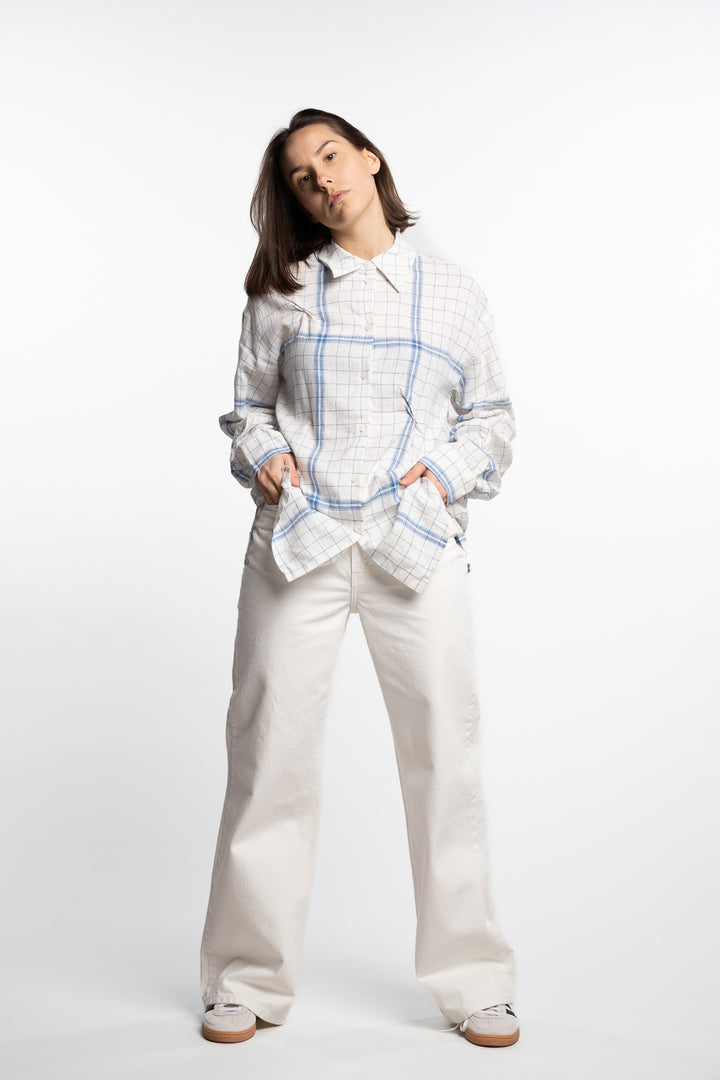 Bibi Check Shirt- Blue Mix