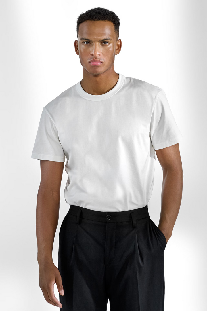 Pima Cotton Crew Neck T-Shirt White