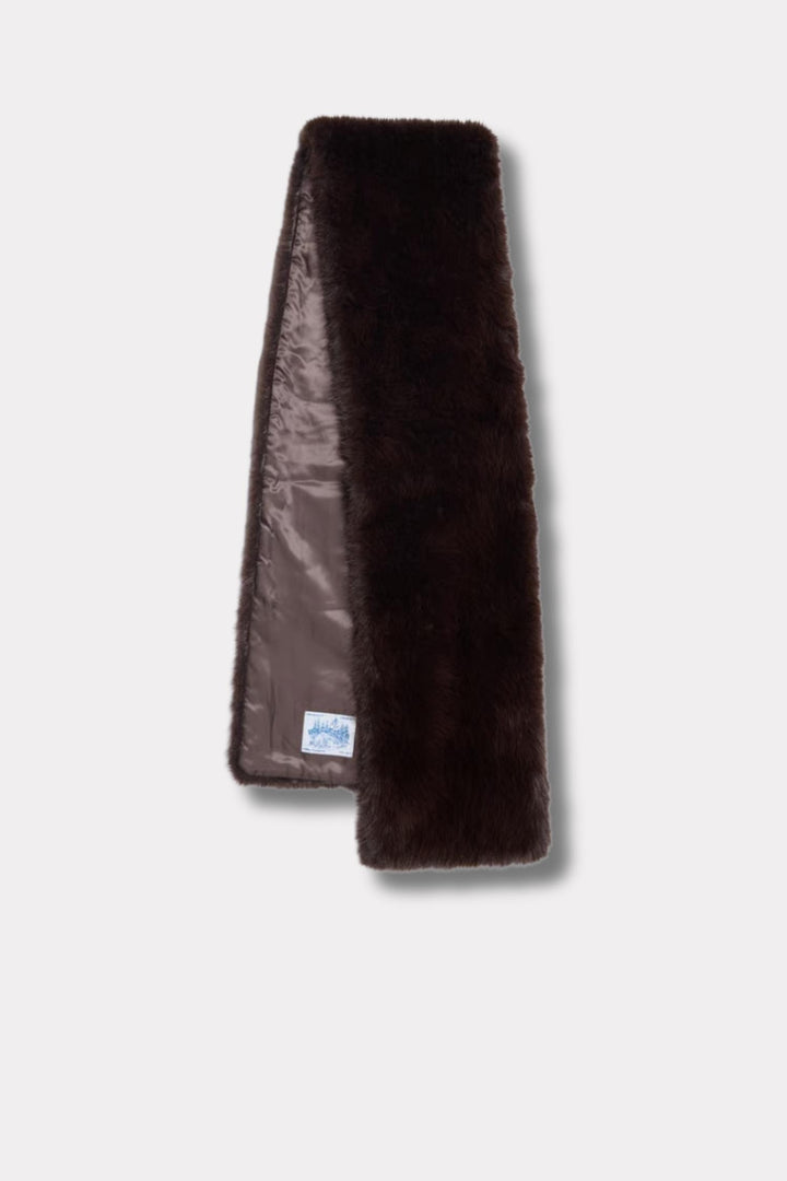Furry Scarf - Dk. Brown