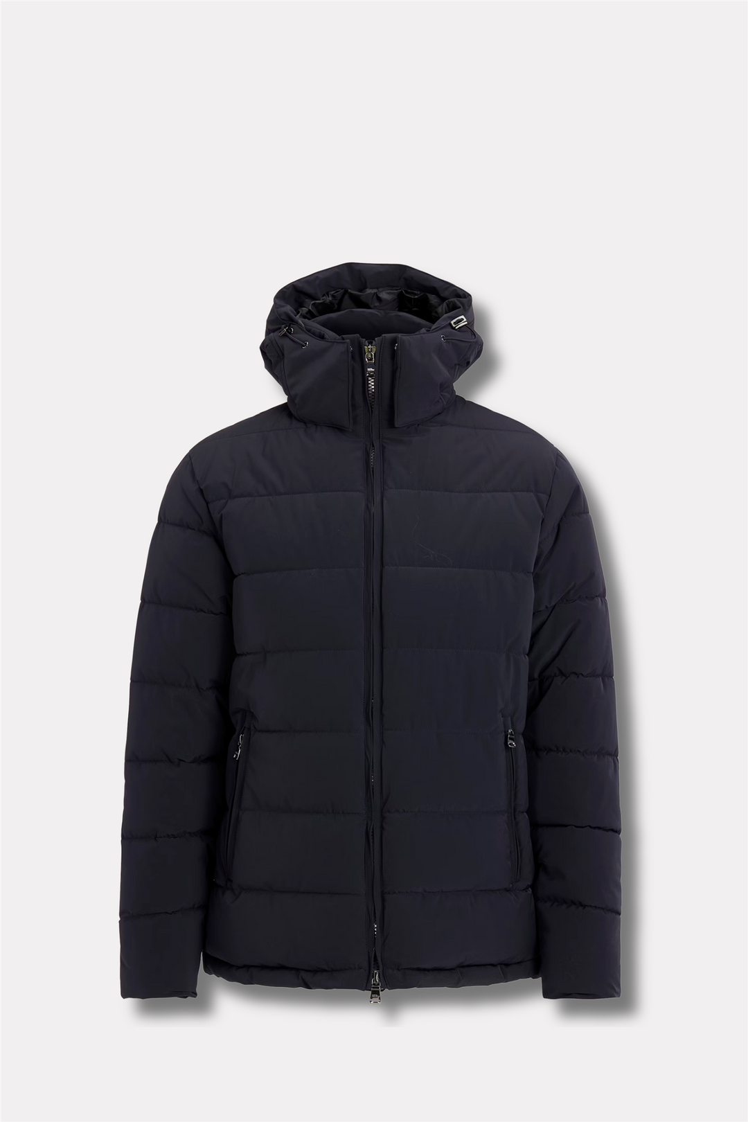 Hooded Puffer Jacket Dark Blue