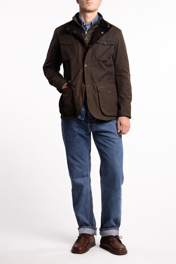 Ogston Wax Jacket Olive