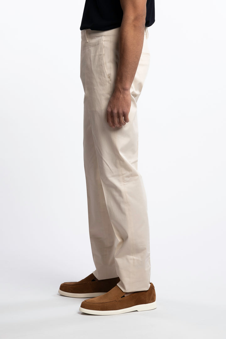 Vulcano Cotton Chinos Ecru