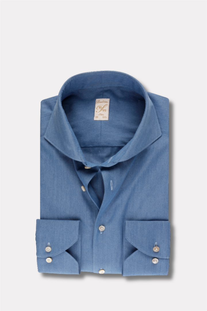 1899 Slim Dark Blue Denim Shirt