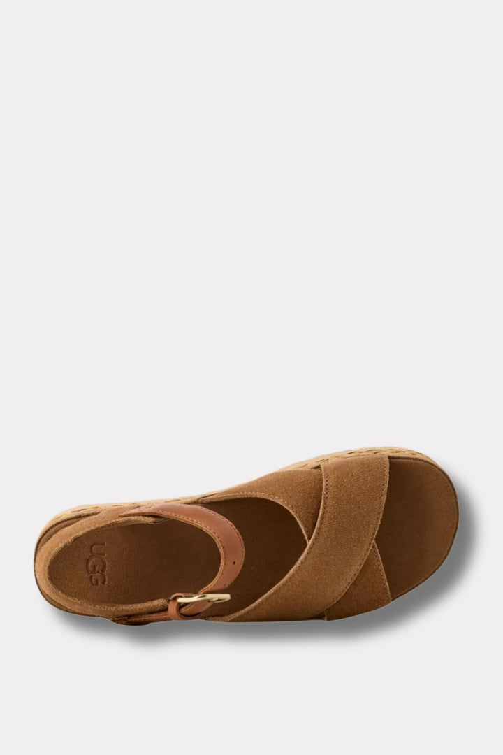 W Aubrey Ankle Strap- Chestnut
