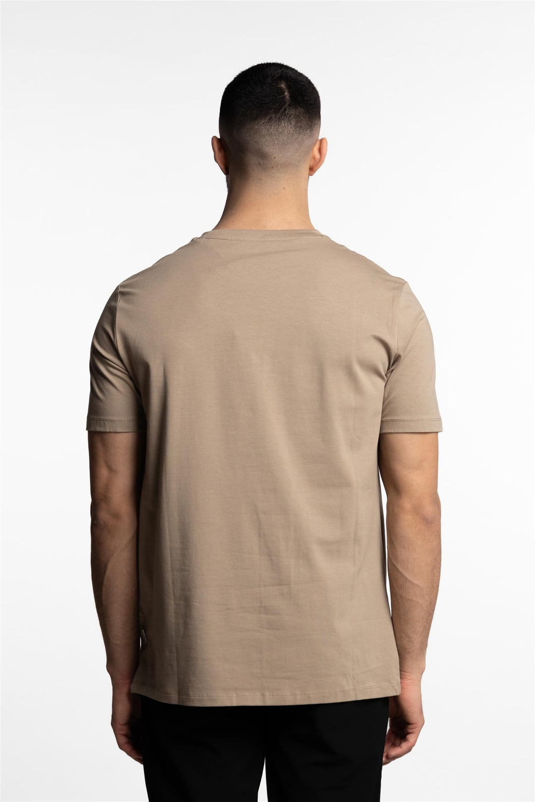 Cotton/Stretch T-Shirt Mid Stone