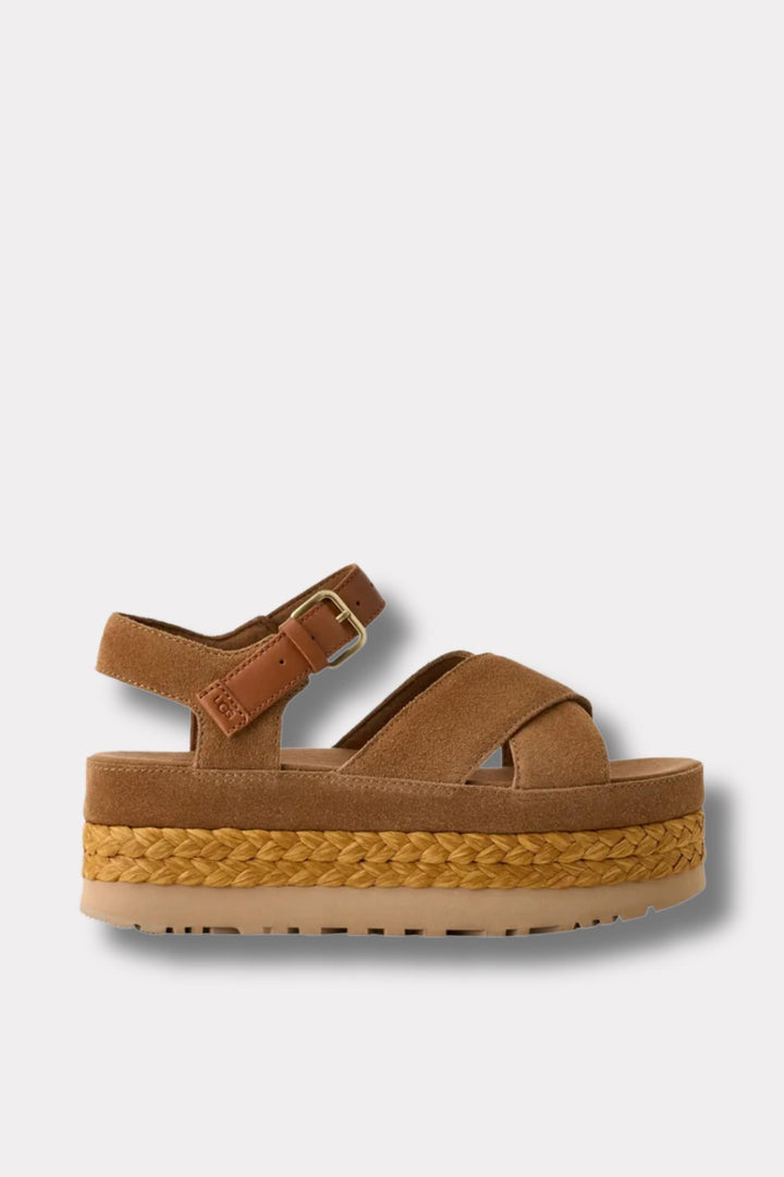 W Aubrey Ankle Strap- Chestnut