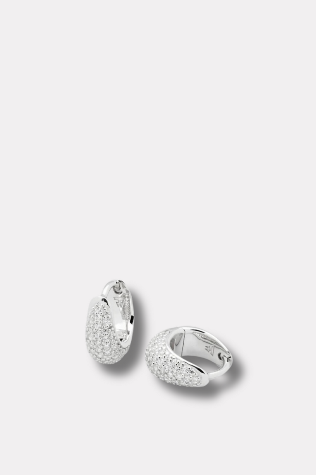 Ice Huggie Pave Silver